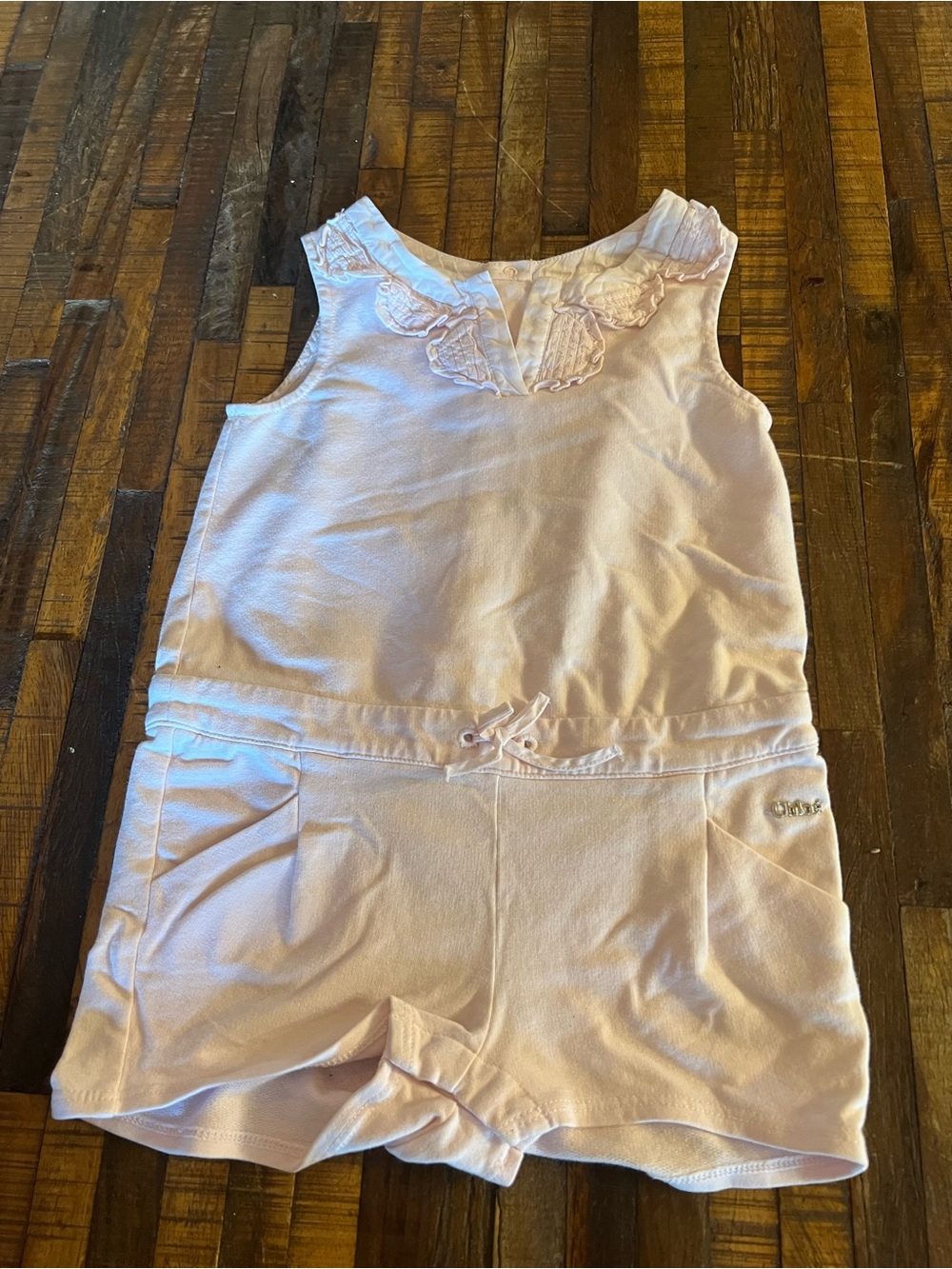 Chloe Pink Sleeveless One-Piece Romper
